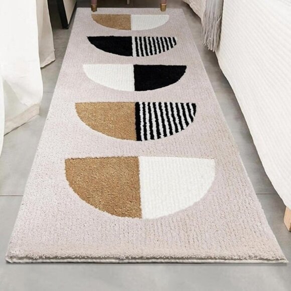 NEW Runner Rug 24x60, Beige Rug Runner Washable for Bathroom Bedroom - Picture 1 of 8